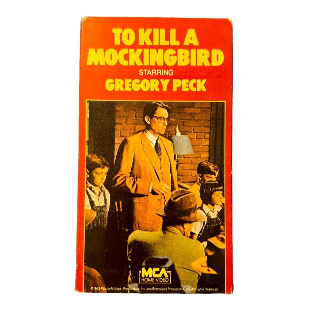 Retro/Vintage Black & White VHS Tape: “To Kill A Mockingbird.” Released In 1962.